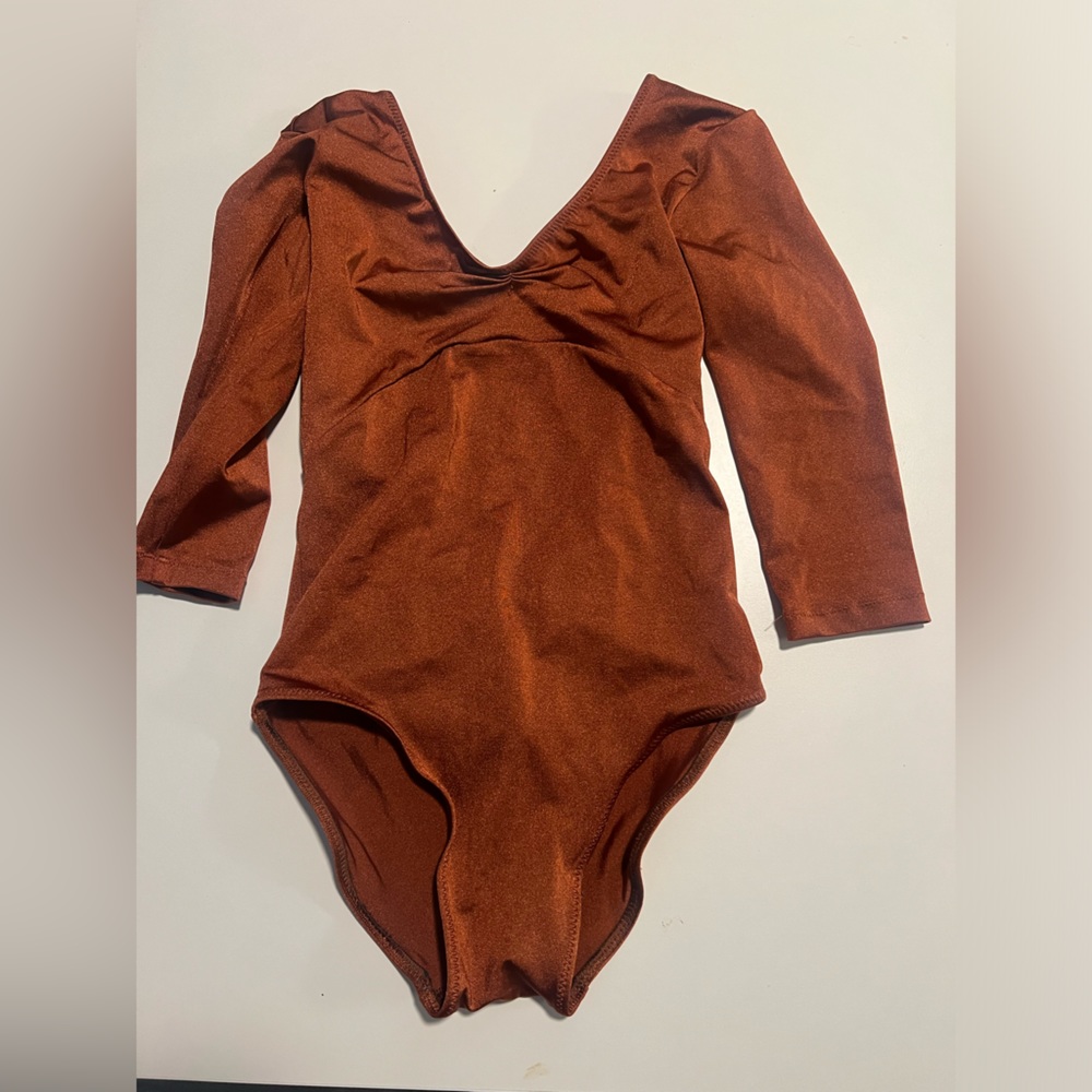 Atelier Della Danza Elegant Rust Orange Leotard